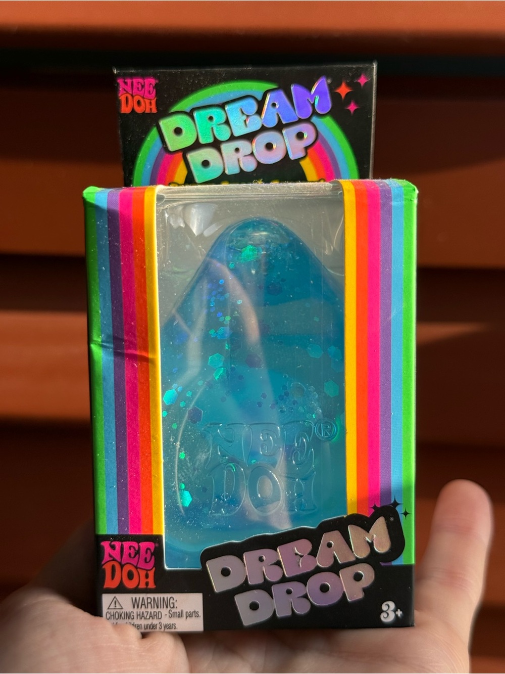 Needoh Dream Drop Blue Glitter